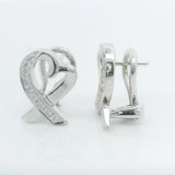 Estate Tiffany 18KW Paloma Picasso Loving Heart Earrings